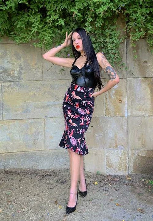 LBHM Yvonne Skirt In Tie Me Up Fetish Print | Laura Byrnes & Hope Morrison What's New, Pussycat? 7 LBHM Yvonne Skirt In Tie Me Up Fetish Print | Laura Byrnes & Hope Morrison What's New, Pussycat?