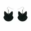What's New, Pussycat? Black Cat Silhouette Resin Earrings | Erstwilder