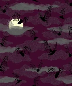 LBHM Final Sale - Natalie Dress In Purple Victorian Bats Print | Laura Byrnes & Hope Morrison Shop All In-Stock Items By Size