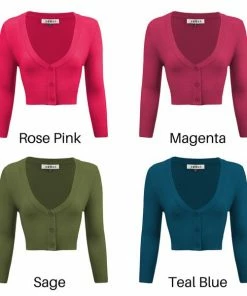 Mak Classic Pinup Button Up Cropped Cardigan In Plus | Pinup Girl Classics