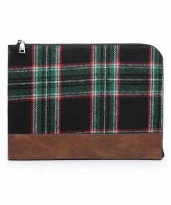 Jen & Co - FashionGo Final Sale - Green Plaid Laptop Sleeve Shop All In-Stock Items By Size