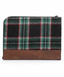 Jen & Co - FashionGo Final Sale - Green Plaid Laptop Sleeve Shop All In-Stock Items By Size