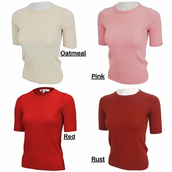 Mak Classic Short Sleeved Crew Sweater | Pinup Girl Under $60 6 Mak Classic Short Sleeved Crew Sweater | Pinup Girl Under $60