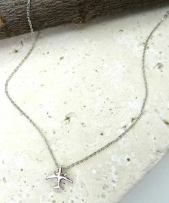 Wall To Wall Come Fly With Me Necklace In Silver What's New, Pussycat?