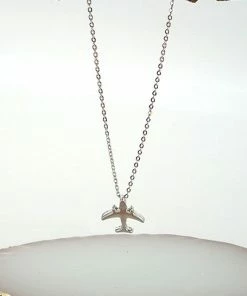 Wall To Wall Come Fly With Me Necklace In Silver What's New, Pussycat?
