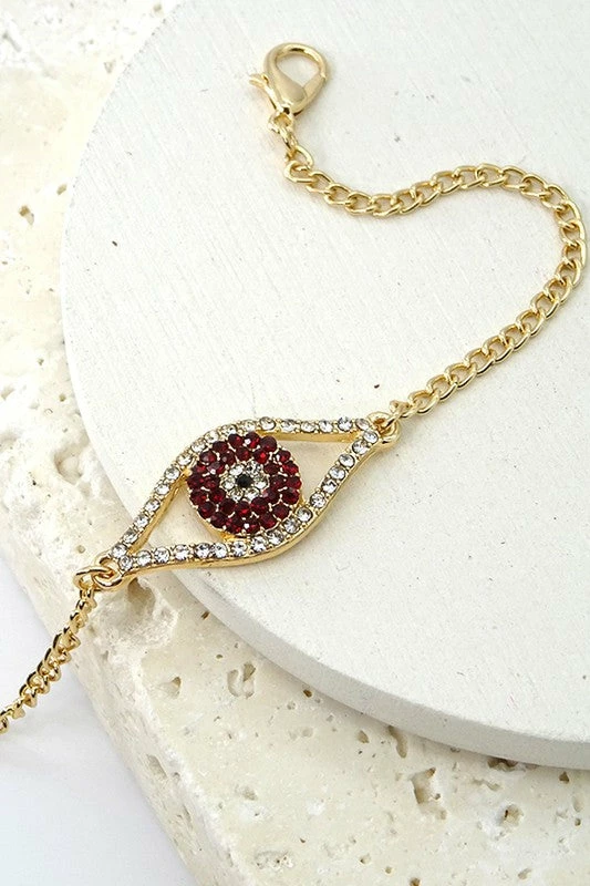 Wall To Wall What's New, Pussycat? Eye Love You Bracelet In Red 4 Wall To Wall What's New, Pussycat? Eye Love You Bracelet In Red