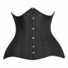 Daisy Corsets Lila Black Cotton Steel Boned Corset