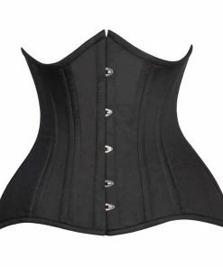 Daisy Corsets Lila Black Cotton Steel Boned Corset