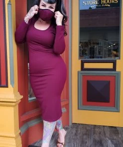 Hannah Wiggle Dress In Garnet Crepe | Laura Byrnes Design What's New, Pussycat? 15 Hannah Wiggle Dress In Garnet Crepe | Laura Byrnes Design What's New, Pussycat?