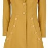 Final Sale - Nicole Coat In Mustard | Voodoo Vixen Shop All In-Stock Items By Size