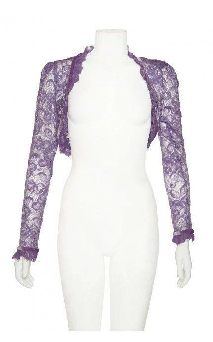 Final Sale - Gothic Glamour | Gothic Lace Bolero In Purple | Pinup Couture 7 Final Sale - Gothic Glamour | Gothic Lace Bolero In Purple | Pinup Couture