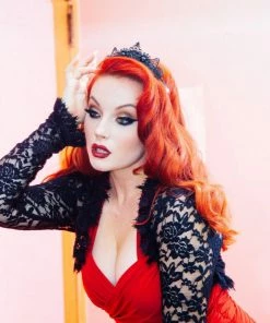 Loschy Designs Arya Tiara In Black