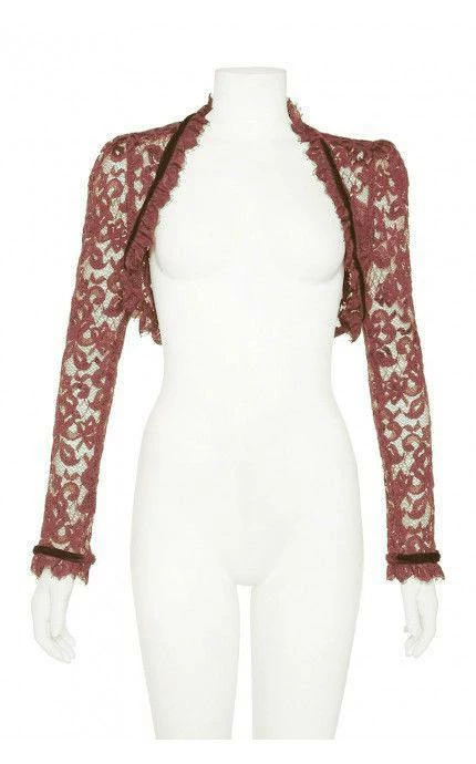 Shop All In-Stock Items By Size Final Sale - Gothic Glamour | Gothic Lace Bolero In Mauve | Pinup Couture 7 Shop All In-Stock Items By Size Final Sale - Gothic Glamour | Gothic Lace Bolero In Mauve | Pinup Couture