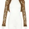Final Sale - Gothic Glamour | Gothic Lace Bolero In Latte | Pinup Couture Shop All In-Stock Items By Size