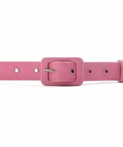 Coming Soon - 1 Inch Grommet Belt In Baby Pink Sateen | Pinup Girl Clothing Shop All In-Stock Items By Size