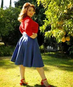 Vintage Sweater Girl Pullover In Red | Pinup Couture