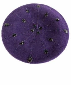 Too Too Hat Paint Me Like One Of Your French Girls Wool Beret In Plum