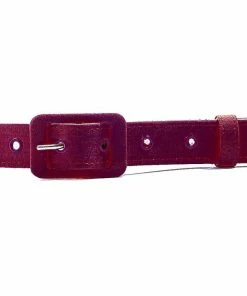 1 Inch Grommet Belt In Burgundy Gabardine | Pinup Girl Clothing What's New, Pussycat?