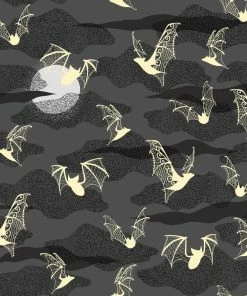 LBHM Shop All In-Stock Items By Size OYS - S - Final Sale - Hannah Scoop Neck Swing Dress In Victorian Bats Print | Laura Byrnes & Hope Morrison