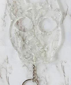 Koasted Silver Flake Amorè Resin Keychain