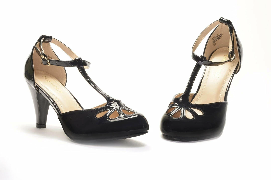 DayDay - Fashiongo Classically Elegant Vintage T-Strap 3" Heels In Black Faux Patent Shop All In-Stock Items By Size 4 DayDay - Fashiongo Classically Elegant Vintage T-Strap 3" Heels In Black Faux Patent Shop All In-Stock Items By Size