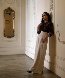 Malia Top In Leopard Jersey | Laura Byrnes Design