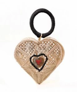 Hand Made Sagrado Corazon Raffia Purse In Natural | Evelyn Ariza What's New, Pussycat?