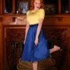 Pinupgirlclothing.com Doris Vintage Swing Skirt With Pockets In Blue | Pinup Couture