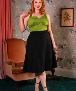 Pinup Couture Shop All In-Stock Items By Size Final Sale - Trixie Top In Olive | Laura Byrnes 10 Pinup Couture Shop All In-Stock Items By Size Final Sale - Trixie Top In Olive | Laura Byrnes