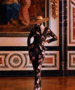 What's New, Pussycat? LB Long Trousers In Dark Bella Roses Gabardine | Laura Byrnes Design 19 What's New, Pussycat? LB Long Trousers In Dark Bella Roses Gabardine | Laura Byrnes Design