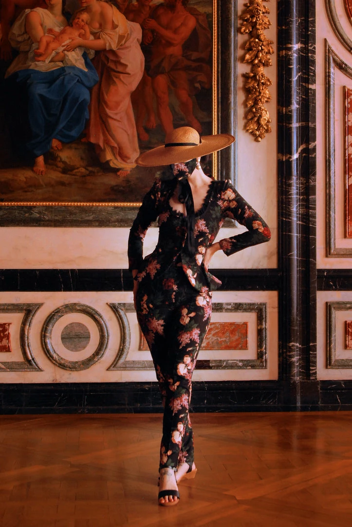 What's New, Pussycat? LB Long Trousers In Dark Bella Roses Gabardine | Laura Byrnes Design 10 What's New, Pussycat? LB Long Trousers In Dark Bella Roses Gabardine | Laura Byrnes Design