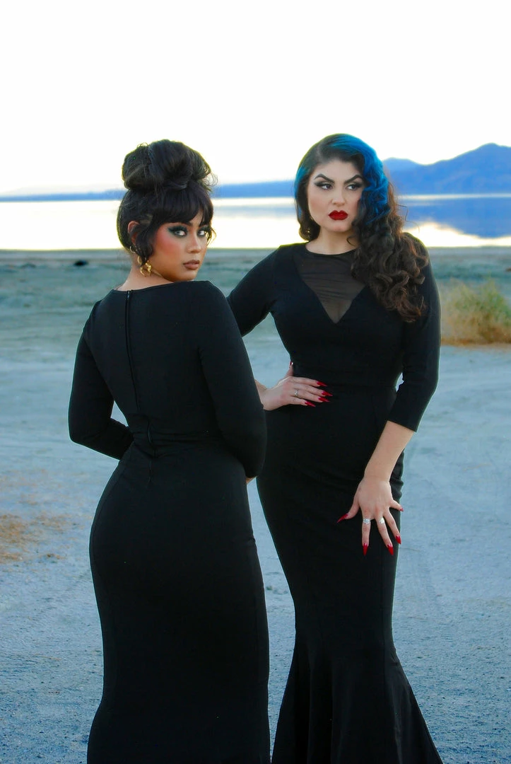 Theodora Gown In Black Ponte De Roma | Deadly Dames What's New, Pussycat? 4 Theodora Gown In Black Ponte De Roma | Deadly Dames What's New, Pussycat?