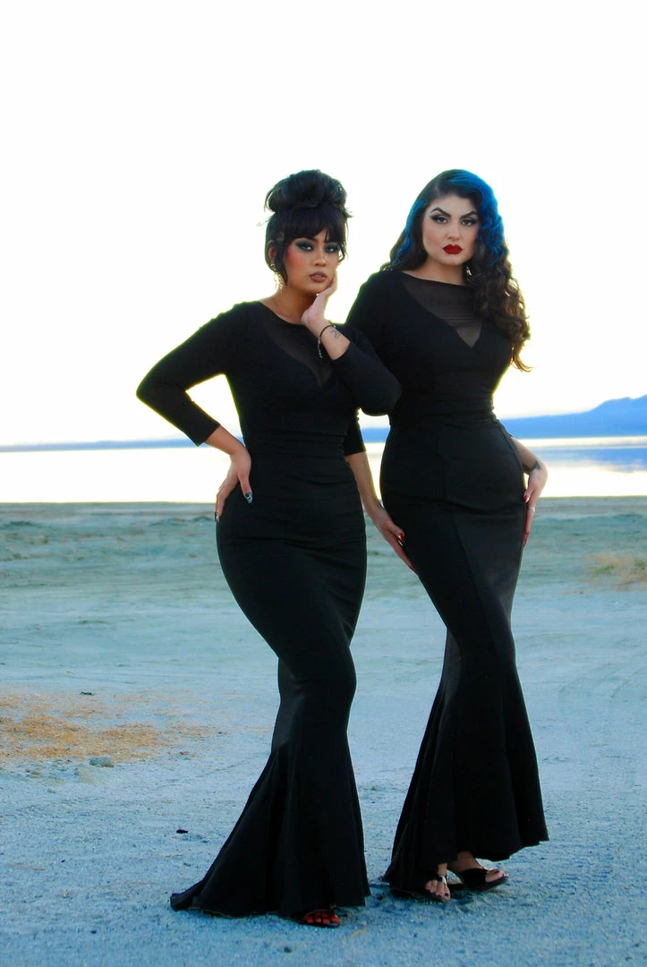 Theodora Gown In Black Ponte De Roma | Deadly Dames What's New, Pussycat? 3 Theodora Gown In Black Ponte De Roma | Deadly Dames What's New, Pussycat?