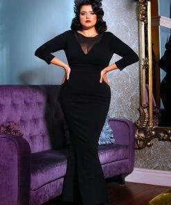 Theodora Gown In Black Ponte De Roma | Deadly Dames What's New, Pussycat? 25 Theodora Gown In Black Ponte De Roma | Deadly Dames What's New, Pussycat?