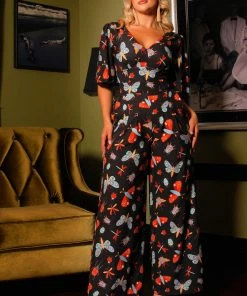 LBHM Viva Blouse In Insect Print Crepe | Laura Byrnes & Hope Johnstun