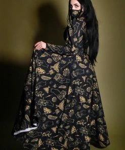 LBHM Clarice 40s Coat Dress In Stregheria Print | Laura Byrnes & Hope Johnstun 13 LBHM Clarice 40s Coat Dress In Stregheria Print | Laura Byrnes & Hope Johnstun