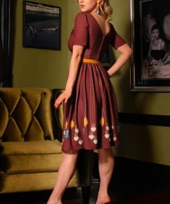 Pinup Couture OYS - Paige Swing Dress In Hanging Lamps Print By Anna Haddock | L84 Shop All In-Stock Items By Size