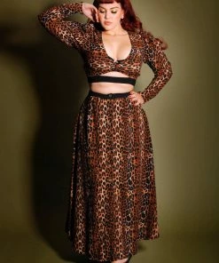 What's New, Pussycat? Selene Button Front Midi Skirt In Leopard Crepe | Laura Byrnes Design 14 What's New, Pussycat? Selene Button Front Midi Skirt In Leopard Crepe | Laura Byrnes Design