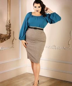 Laura Byrnes Design Shop All In-Stock Items By Size Final Sale - Sylvie Long Sleeve Flowy Peasant Top In Peacock | Laura Byrnes