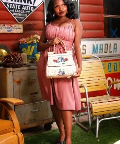 Chaiuzhou Dai Versailles Embroidered Bag In Soft Pink What's New, Pussycat?