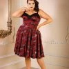 LBHM Final Sale - Stephanie Swing Dress In Burgundy Victorian Bats | Laura Byrnes & Hope Morrison 2 LBHM Final Sale - Stephanie Swing Dress In Burgundy Victorian Bats | Laura Byrnes & Hope Morrison