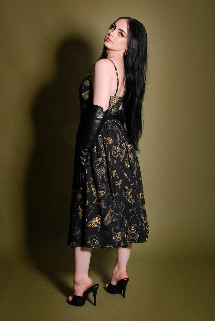 LBHM Final Sale - Amalie Ballerina Swing Dress In Stregheria Crepe | Laura Byrnes & Hope Johnstun 6 LBHM Final Sale - Amalie Ballerina Swing Dress In Stregheria Crepe | Laura Byrnes & Hope Johnstun