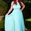 Laura Byrnes Design Final Sale - Maybelle Vintage 70's Maxi Dress In Solid Mint | Laura Byrnes Shop All In-Stock Items By Size
