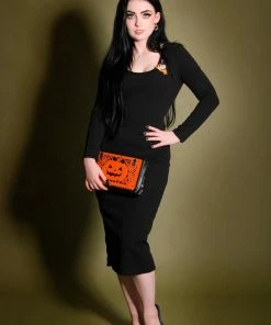 Couture For Every Body What's New, Pussycat? Hannah Wiggle Dress In Black Crepe | Laura Byrnes Design