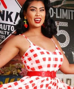 Hand Made Cherry Raffia & Beaded Dangle Earrings | Evelyn Ariza