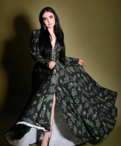 LBHM Clarice Coat Dress In Black Ground Garden Of Eden Crepe | Laura Byrnes & Hope Johnstun What's New, Pussycat? 11 LBHM Clarice Coat Dress In Black Ground Garden Of Eden Crepe | Laura Byrnes & Hope Johnstun What's New, Pussycat?