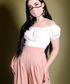 Shop All In-Stock Items By Size The Perfect Vintage Peasant Top In White | Pinup Couture