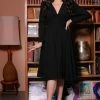 Laura Byrnes Design Final Sale - Luna 40s Swing Dress In Black Crepe | Laura Byrnes Shop All In-Stock Items By Size 1 Laura Byrnes Design Final Sale - Luna 40s Swing Dress In Black Crepe | Laura Byrnes Shop All In-Stock Items By Size
