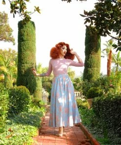 LBHM Final Sale - Amalie Ballerina Maxi Skirt In Take Me To Versailles | Laura Byrnes & Hope Morrison Shop All In-Stock Items By Size