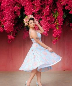 LBHM Final Sale - Ella Vintage Style Sun Dress In Take Me To Versailles | Laura Byrnes & Hope Morrison
